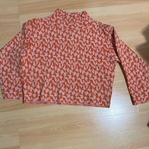 Anthropologie warm, soft, fun, mock turtleneck sweater